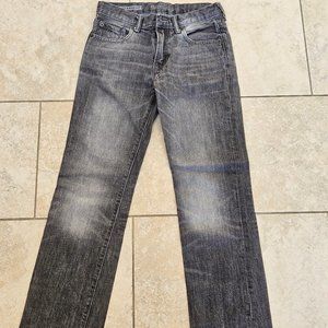 GAP Kids Boy's Straight Leg Jeans, Faded Black, Sz 14 Reg